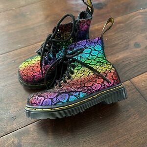 Rainbow Kids Boots Doc Martens